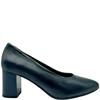 PITILLOS WOMENS BLOCK HEEL COURT SHOE - NAVY